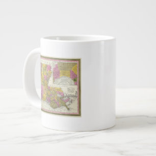 New Map Of Louisiana 3 Large Coffee Mug