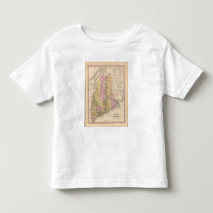 New Map of Maine Toddler T-Shirt