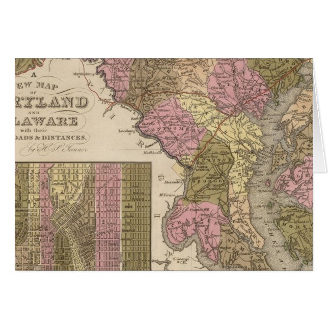 New Map Of Maryland and Delaware (Front Horizontal)