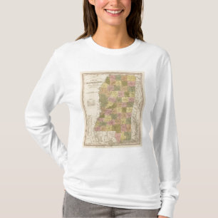 New Map Of Mississippi T-Shirt