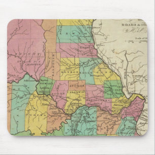 New Map Of Missouri Mouse Mat