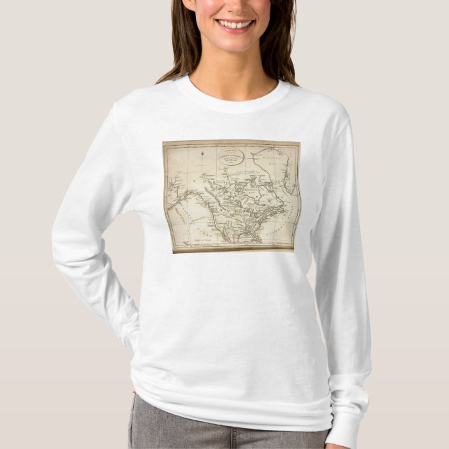 New Map of North America T-Shirt (Front)