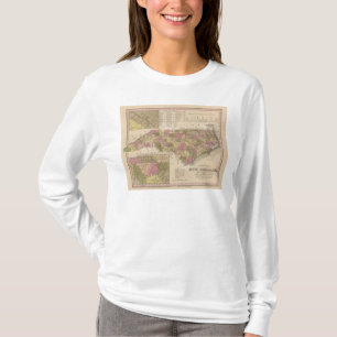 New Map Of North Carolina T-Shirt