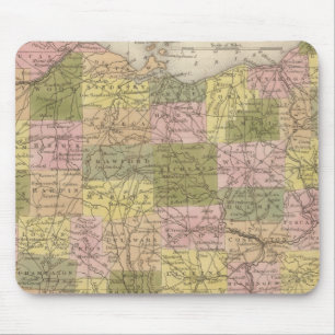 New Map Of Ohio Mouse Mat