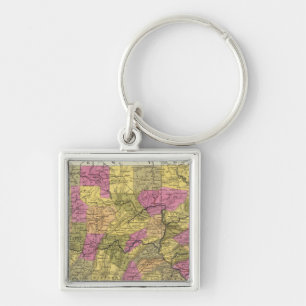 New Map Of Pennsylvania 2 Key Ring