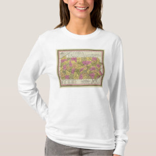 New Map Of Pennsylvania 2 T-Shirt
