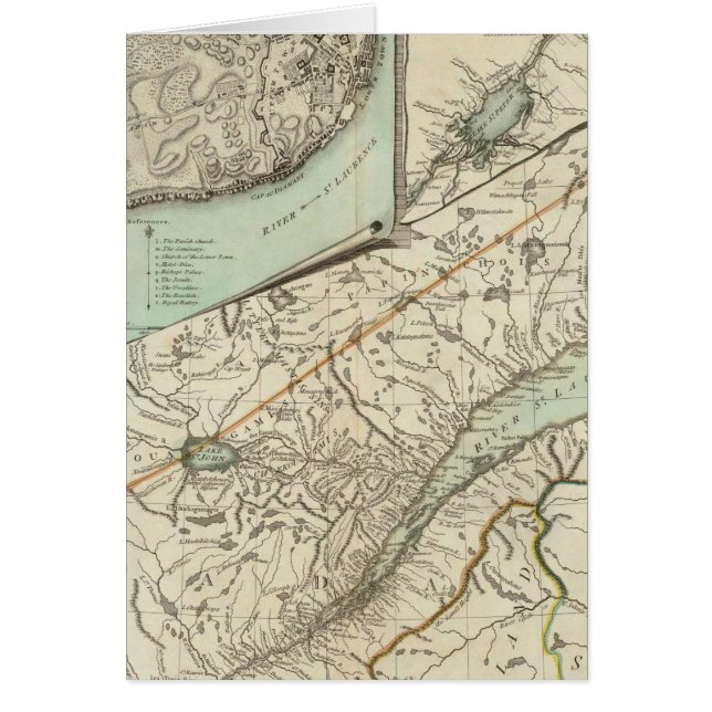 New Map Of The Province of Quebec (Front)