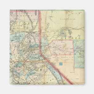 New Map of the State of California Magnet