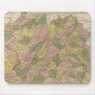 New Map Of Virginia Mouse Mat