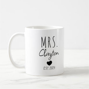 New Marriage Couple - Personalised Mr and Mrs Coffee Mug