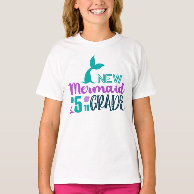 New Mermaid 5th Grade T-Shirt (Front)