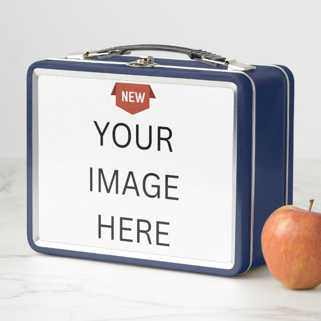 NEW! Metal Lunchbox - Blue - Custom (In Situ)