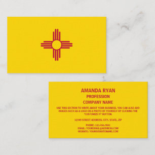 New Mexican Flag, Flag of New Mexico Business Card
