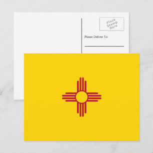 New Mexican Flag, Flag of New Mexico Postcard