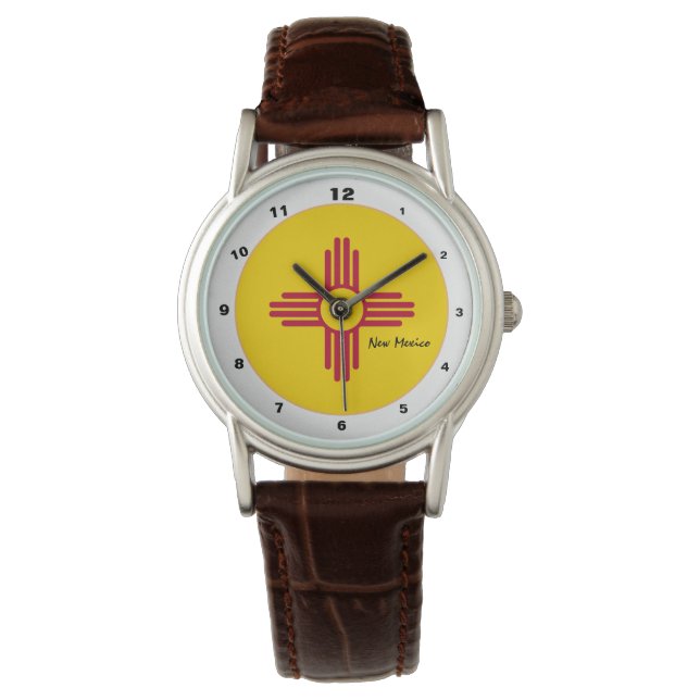 New Mexican Flag & New Mexico fashion USA /design Watch (Front)