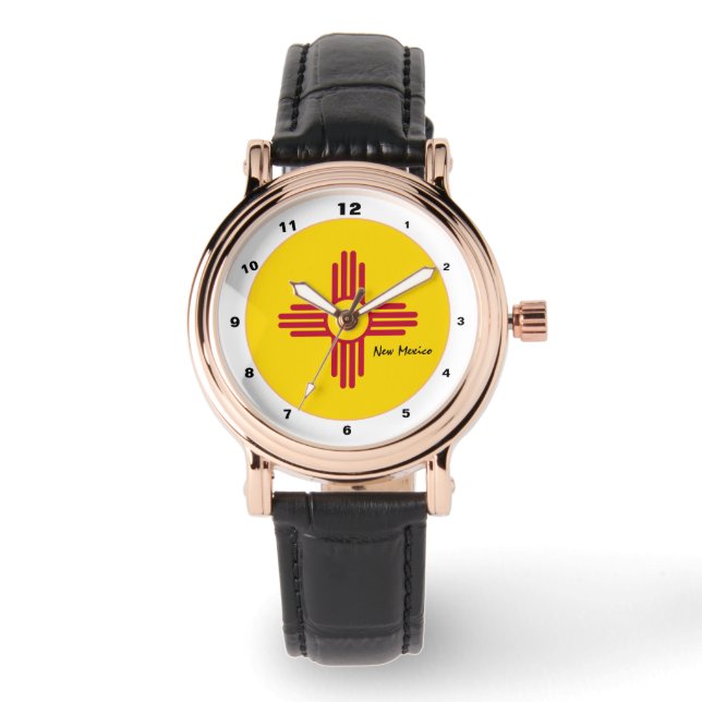 New Mexican Flag & New Mexico fashion USA /design Watch (Front)