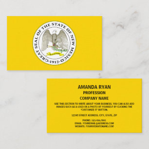 New Mexican Seal, Seal of New Mexico Business Card