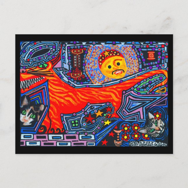 New Mexican Spanish Tasmanian Tiger Devil Dog Cats Postcard (Front)