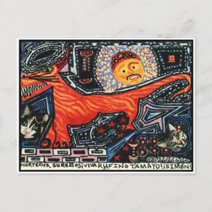 New Mexican Spanish Tasmanian Tiger Devil Dog Cats Postcard