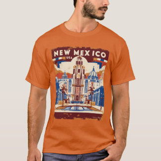 New Mexico 1950s USA Vintage Retro Tourism T-Shirt