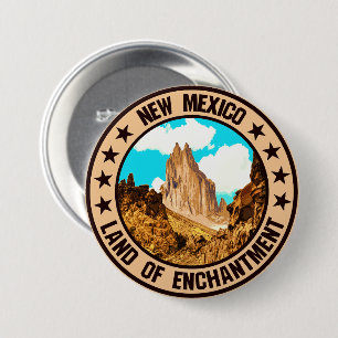 New Mexico 7.5 Cm Round Badge