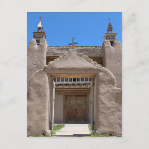 New Mexico Adobe Church Postcard