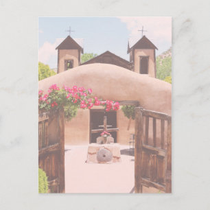 New Mexico Adobe Church Postcard