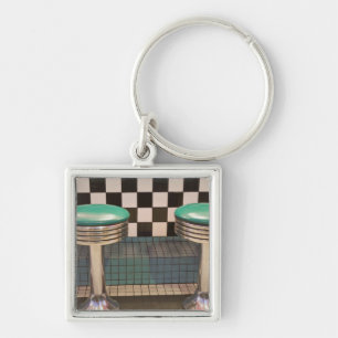 New Mexico, Albuquerque. The 66 Diner along Key Ring