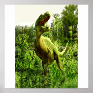 New Mexico Allosaurus Poster