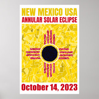 New Mexico Annular Eclipse Poster