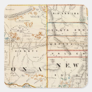 New Mexico, Arizona Square Sticker