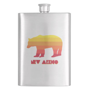 New Mexico Bear Hip Flask