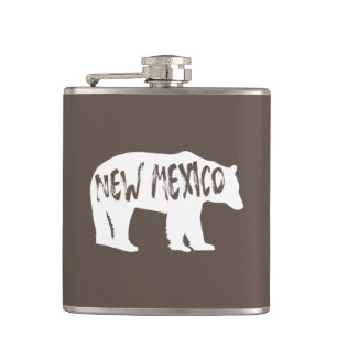 New Mexico Bear Hip Flask