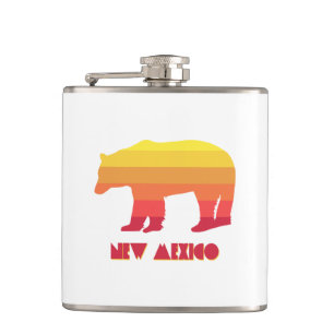 New Mexico Bear Hip Flask
