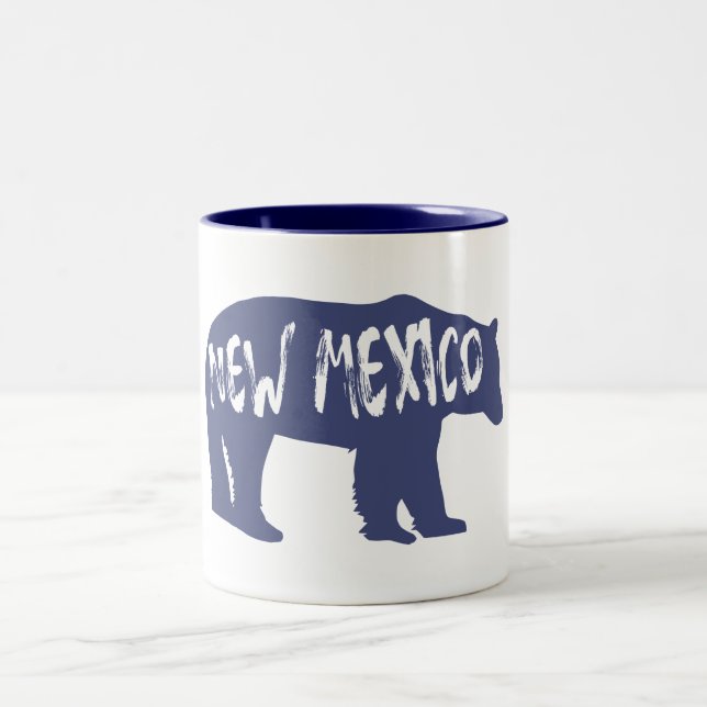 New Mexico Bear Two-Tone Coffee Mug (Center)