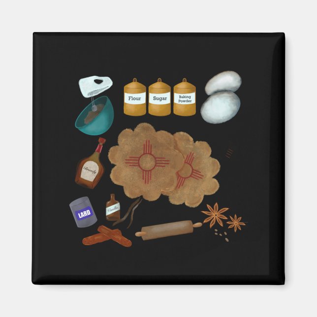 New Mexico Biscochito Cookies Zia Sun Toddler  Magnet (Front)