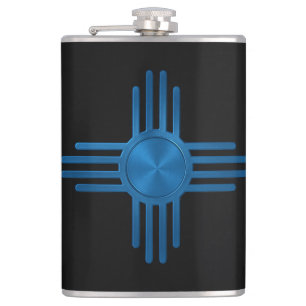 New Mexico Blue Hip Flask