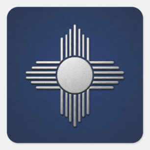 New Mexico Blue  Square Sticker
