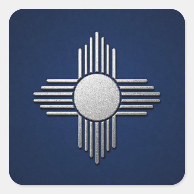 New Mexico Blue  Square Sticker (Front)