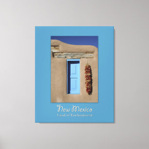 New Mexico Blue Window Wrapped Canvas