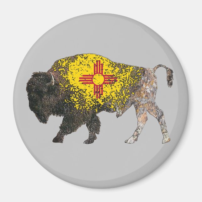 New Mexico Buffalo Spirit Magnet (Front)
