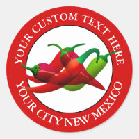 New Mexico Chilli Peppers Custom Text 
