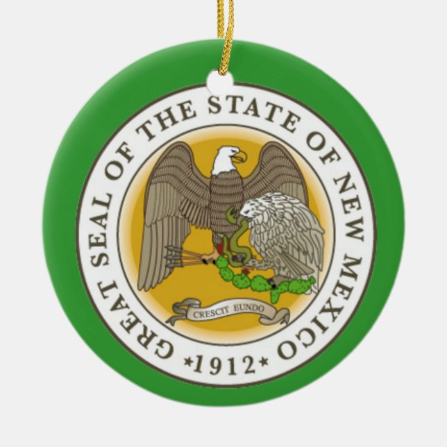 New Mexico* Christmas Ornament (Front)