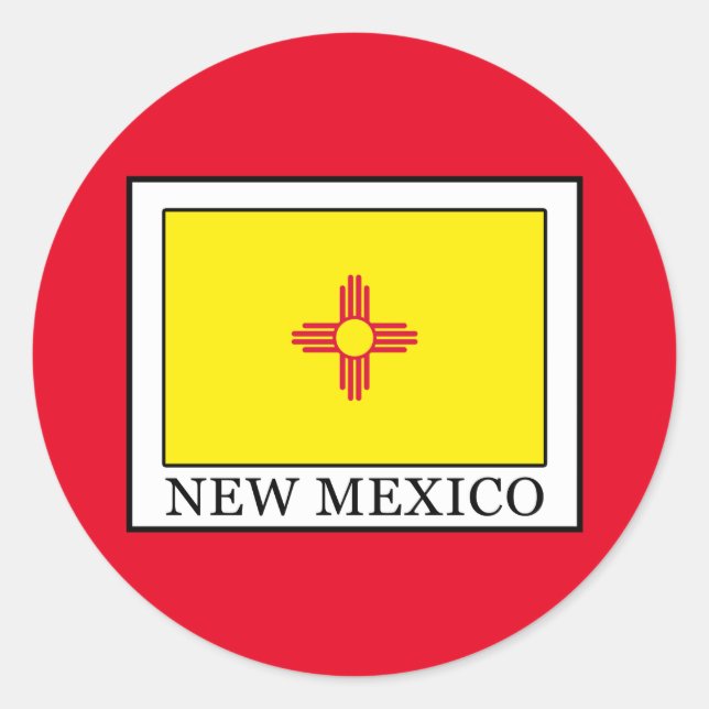 New Mexico Classic Round Sticker (Front)