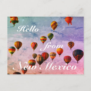 New Mexico Colourful Hot Air Balloons Postcard