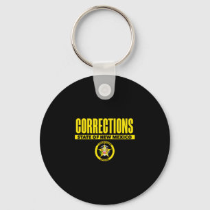 New Mexico Correctional Officer Thin Gray Line  Key Ring