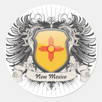 New Mexico Crest Classic Round Sticker