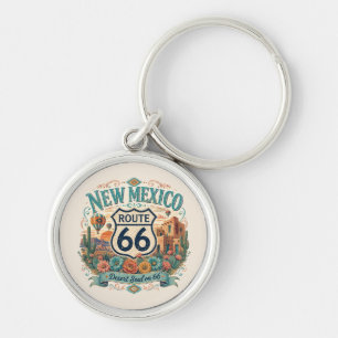 New Mexico Desert Boho Route 66 Soul Vibe Key Ring