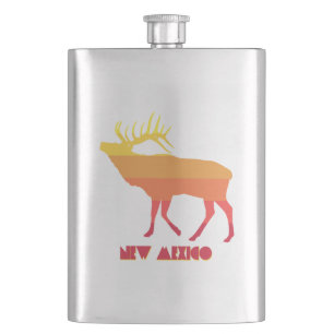 New Mexico Elk Hip Flask