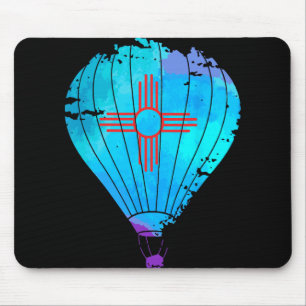 New Mexico Festival Hot Air Balloon Zia Gift  Mouse Mat
